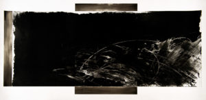 Senza titolo, 1994 (trittico) -Acquaforte, acquatinta, acido diretto e carborundum su rame- Lastra 119x249,3 cm