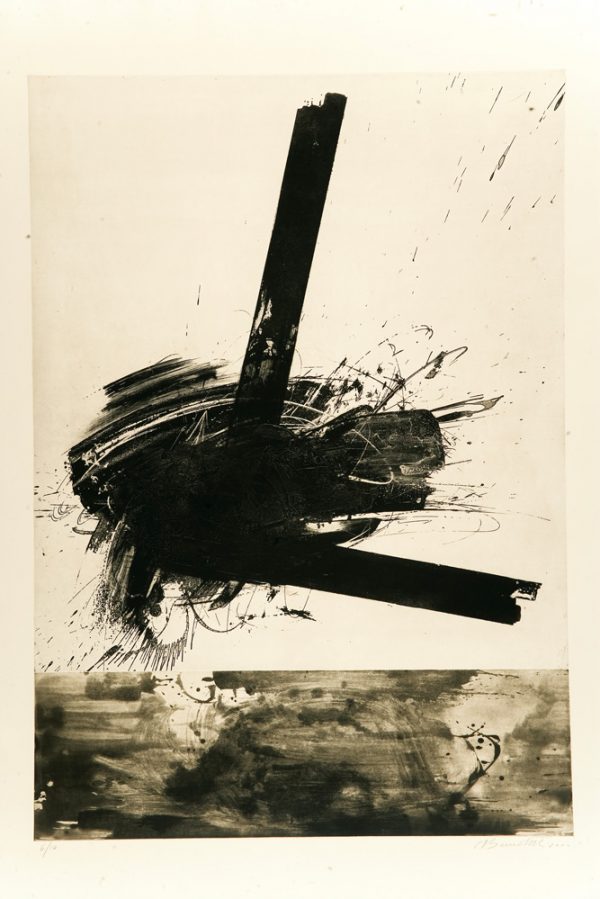 Senza titolo, 1999 -Acquaforte, acquatinta, acido Diretto e carborundum su rame- Lastra 187x124 cm